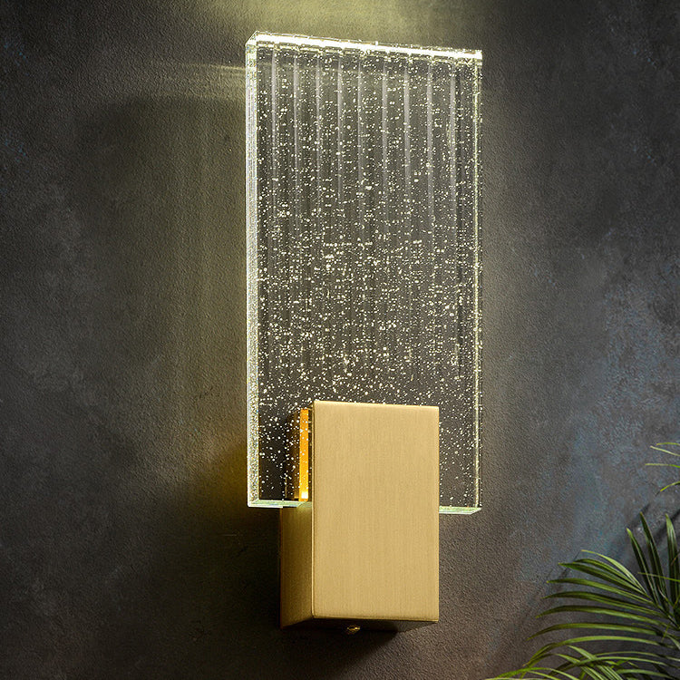 Moderne Bubble Crystal Square Luxus LED Wandleuchte 