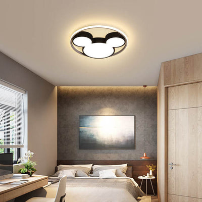 Cartoon Mouse LED Flush Mount Ceiling Light