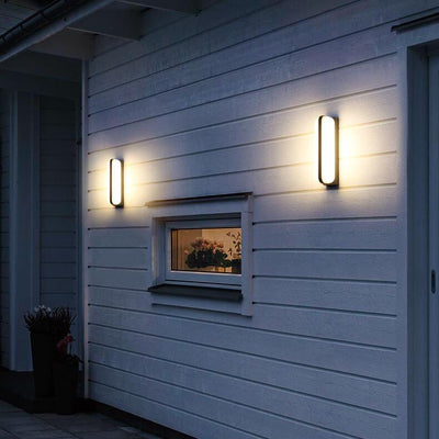 Applique Murale Étanche à LED en Forme de Cylindre Rétro 1/2 Lumière 