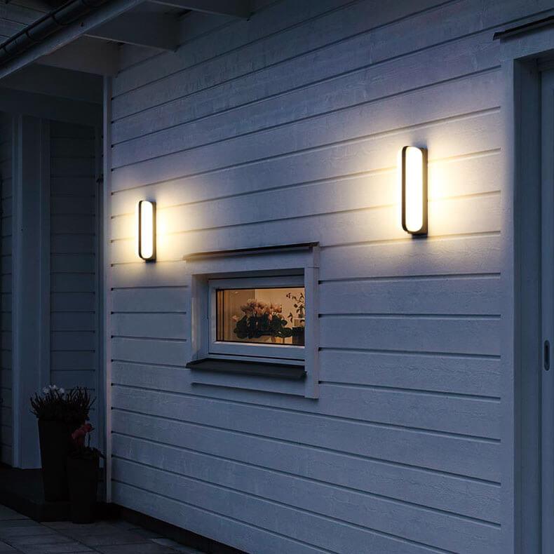 Applique Murale Étanche à LED en Forme de Cylindre Rétro 1/2 Lumière 