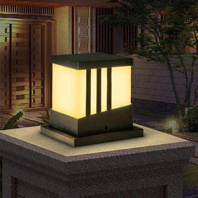 Solar Square Post Cap Light LED Outdoor Waterproof Post Light