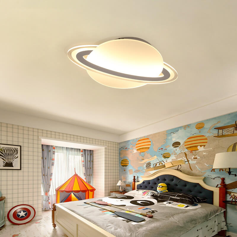 Kreative Acryl-Globus-Planet LED-Deckenleuchte für Aufputz- und Halbeinbau 
