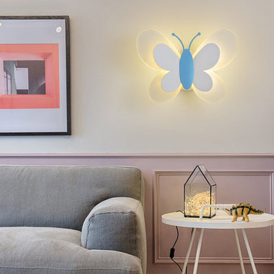 Creative Butterfly Acrylic 1-Light LED Wall Sconce Lamp