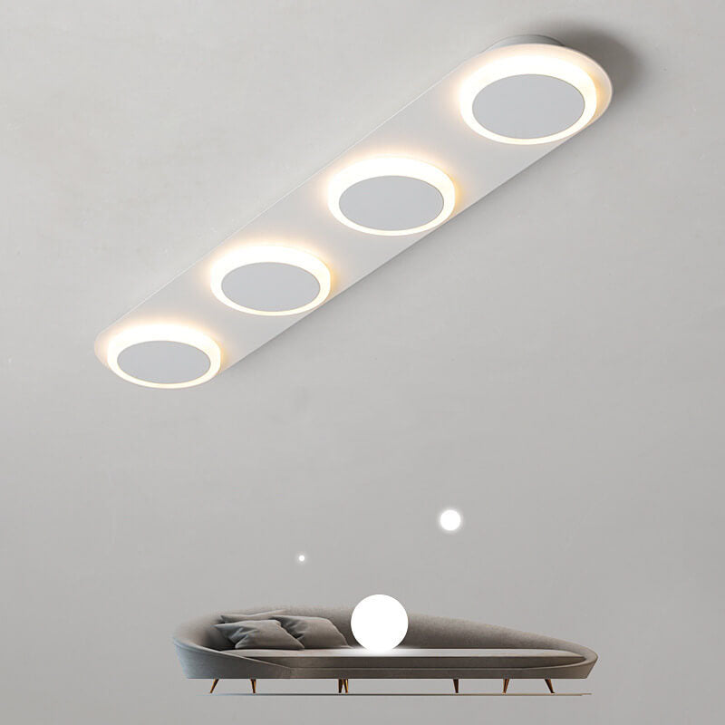 Minimalist Long Bar 3/4/5 Light  LED Flush Mount Ceiling Light