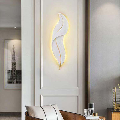 مصباح حائط LED ريشة إبداعي حديث 