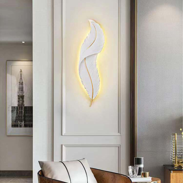 مصباح حائط LED ريشة إبداعي حديث 