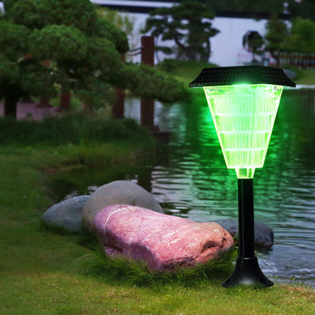 ضوء حديقة لهب شمسي LED خارجي أرضي مع قابس أرضي 