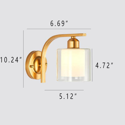 Modern Glass Creative Multi-Style 1-Light Wall Sconce Lamp