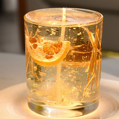 Lampe de table à cire fondue à 2 lumières avec dôme en verre simple 
