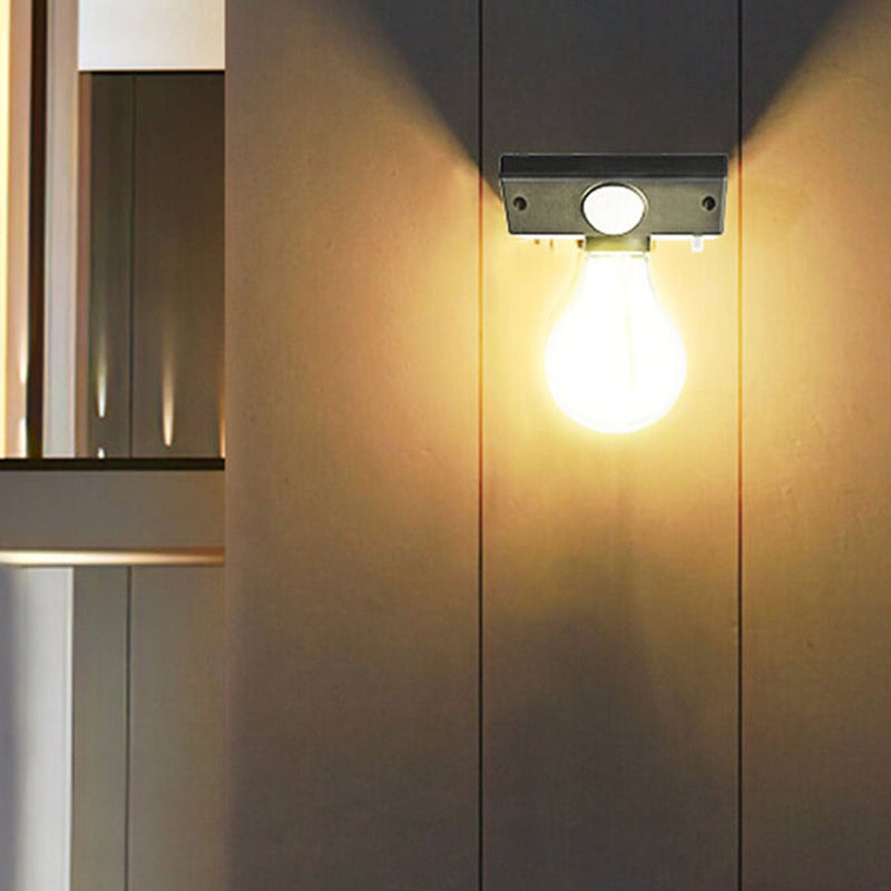 Lampe murale moderne avec capteur de corps étanche pour jardin, ampoule solaire en tungstène 