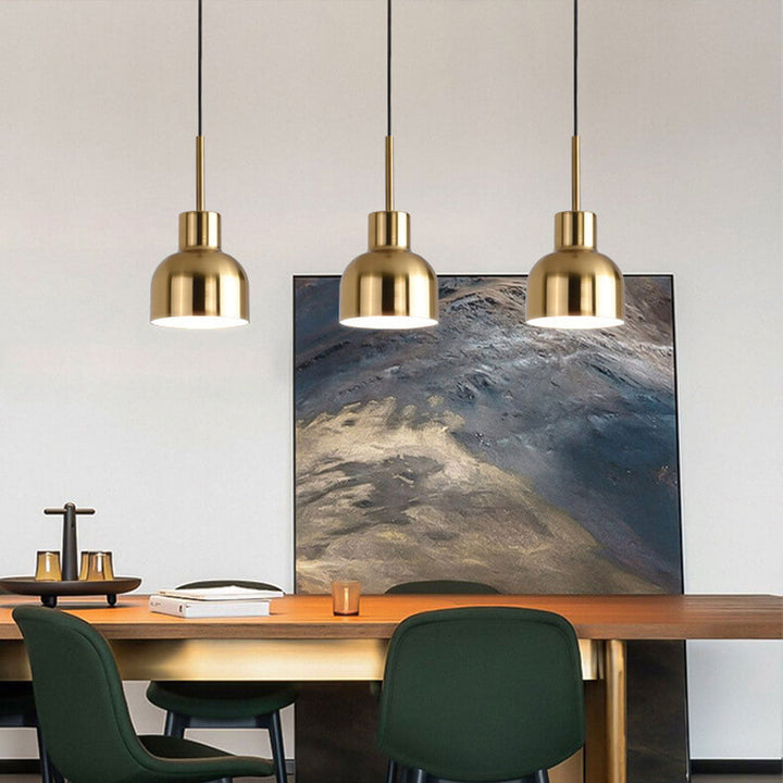 Industrielle Eisen Einfacher Glockenschirm Design 1-Licht Pendelleuchte 