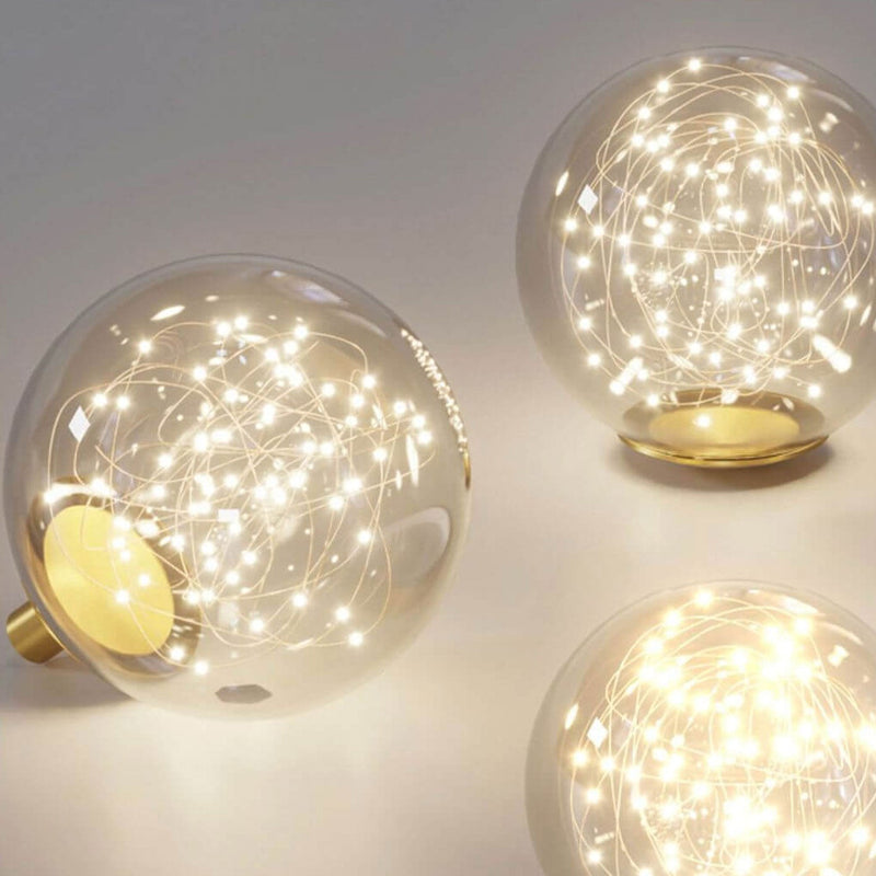 Nordic Square Geometric Ball LED-Deckenleuchte für halbbündige Montage