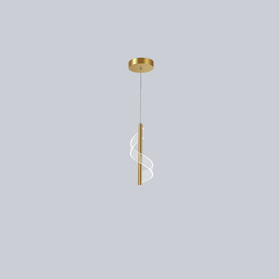 Minimalist Nordic Acrylic Strip Design LED Chandelier