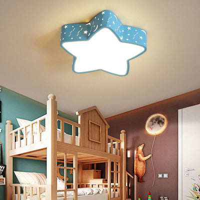 Cartoon Creative Star Shape LED Unterputz-Deckenleuchte 