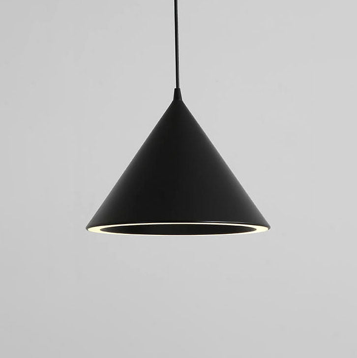 Modern Macaron Aluminum Cone Shape 1-Light LED Pendant Light