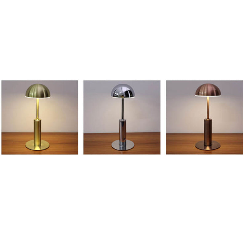 Lampe de table LED rechargeable en fer forgé européen 