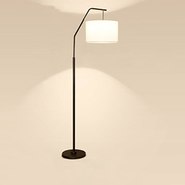 Modern Simplicity Fabric Fishing Rod Shape 1-Light Standing Floor Lamp