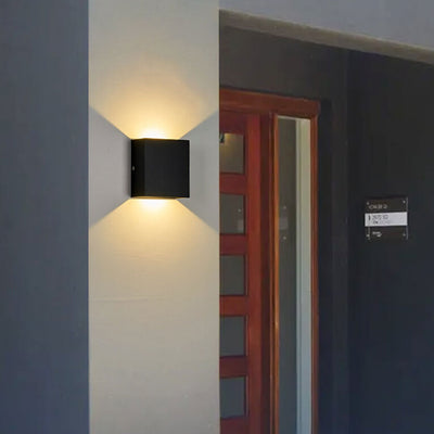 Modern Simple Square LED Body Sensor Wall Sconce Lamp