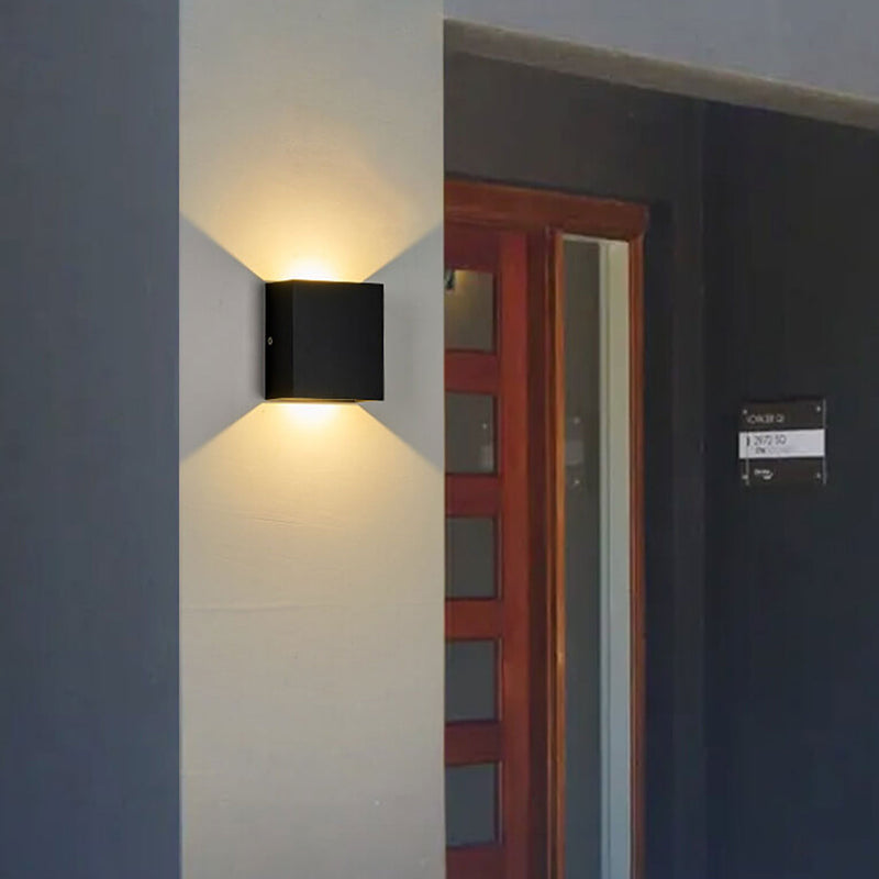 Applique Murale à Capteur de Corps LED Carrée Simple Moderne 