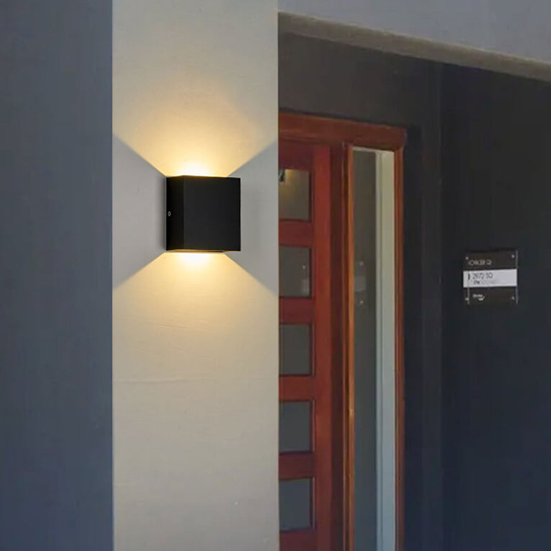 Modern Simple Square LED Body Sensor Wall Sconce Lamp