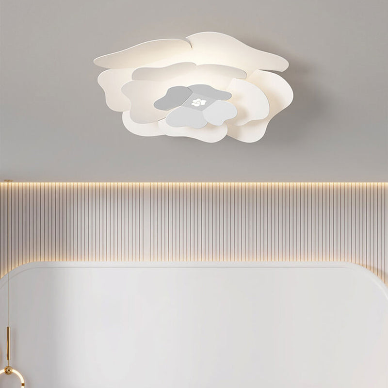 Creative Simple Three-layer Petal Overlap Design LED Flush Mount Light