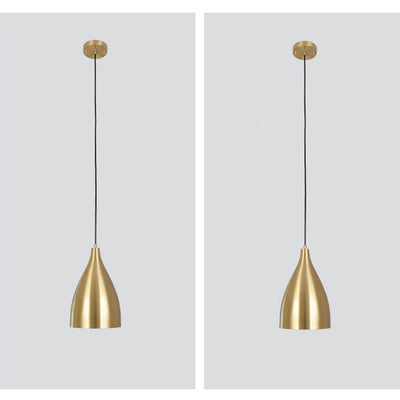 Industrial Iron Nordic Simple Gold 1-Light Pendant Light