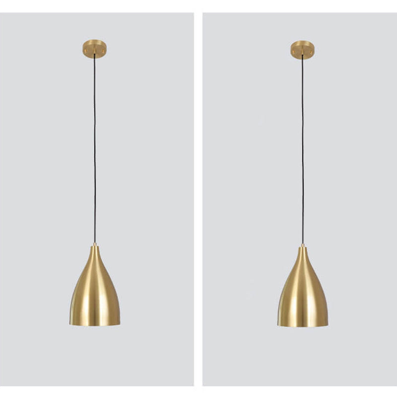 Industrial Iron Nordic Simple Gold 1-Light Pendant Light