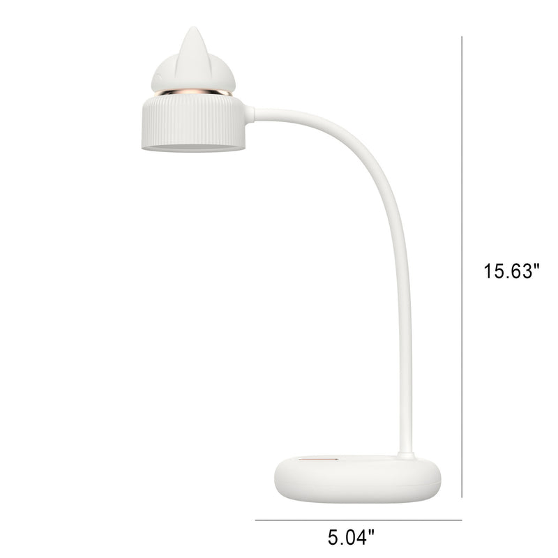 Lampe de Table à LED avec Pince et Protection des Yeux Créative Moderne avec Oreilles de Chat 
