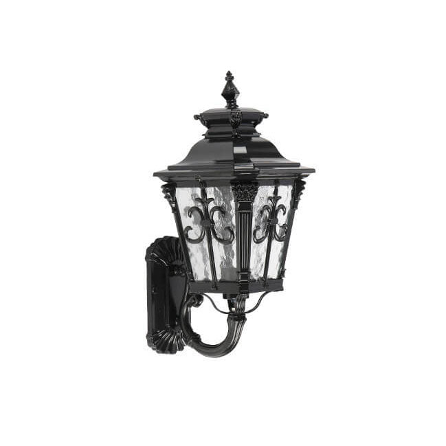 Lampe murale 1 lumière en aluminium moulé sous pression noir rétro Europe pour l&