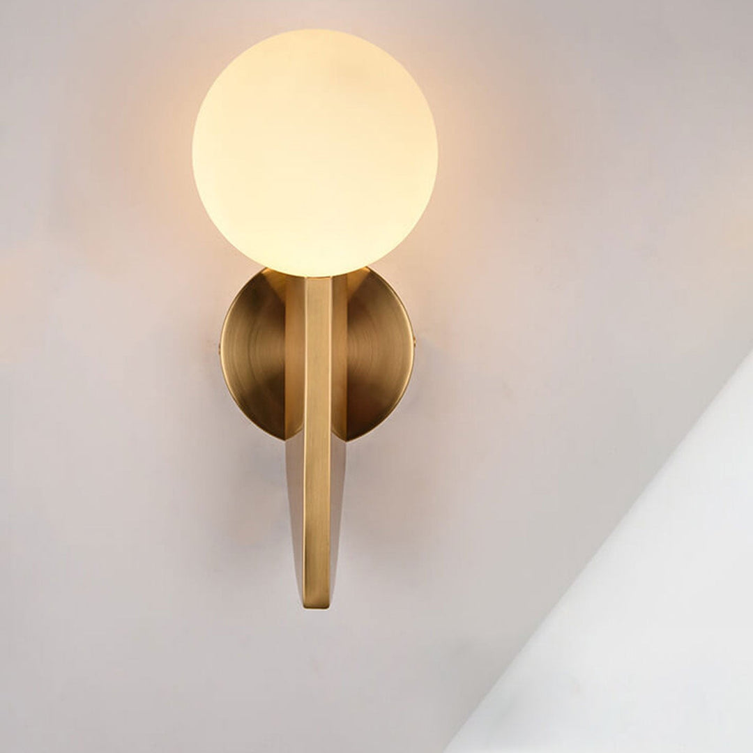 Pantalla de lámpara de bola moderna simple nórdica Aplique de pared de 1 luz 