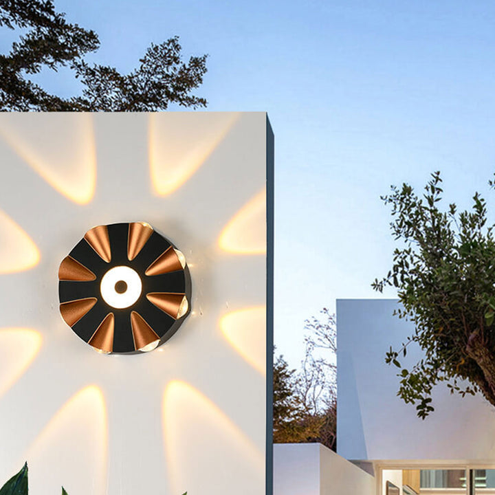 Applique murale LED étanche en aluminium rond moderne et créatif pour l&