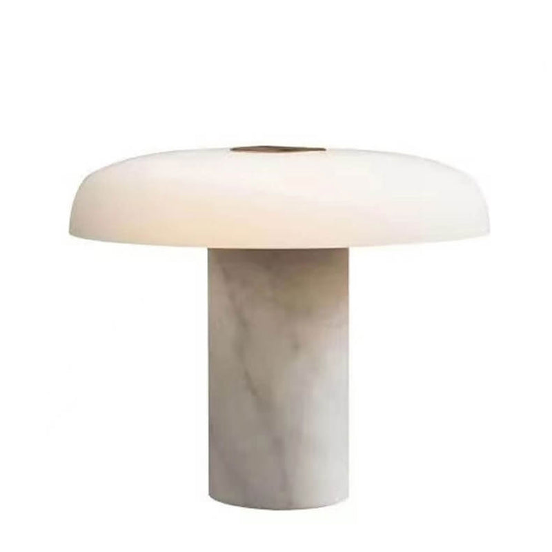 Postmodern Luxury Marble Mushroom Design LED Table Lamp