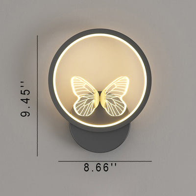Modern Nordic Iron Creative Butterfly LED Wall Sconce Lamp