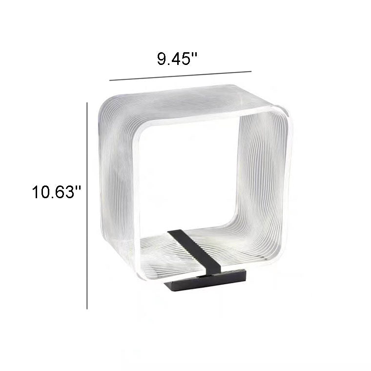 Nordic Square Ring Acryl LED Dekorative Tischlampe 