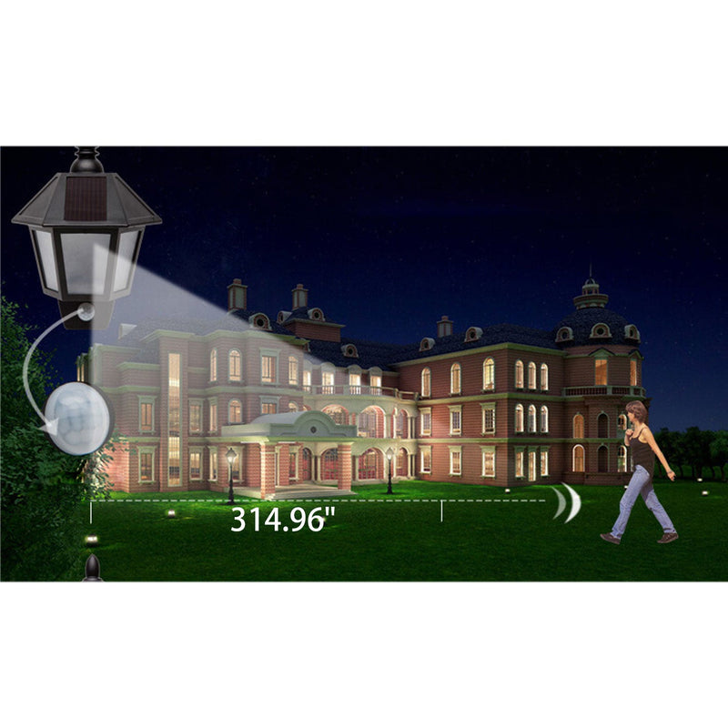 Solar Raumtyp Halbwandleuchte Menschlicher Smart-Sensor Licht Schwarze LED-Wandleuchte 