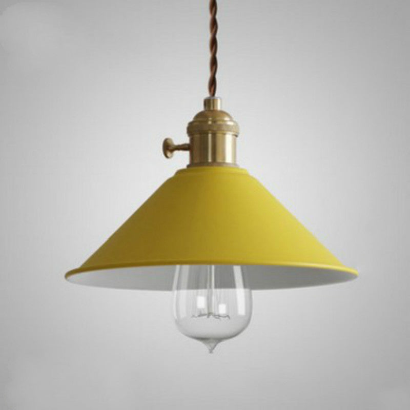 Nordic Macaron Iron Bell Shade 1-Light Pendant Light