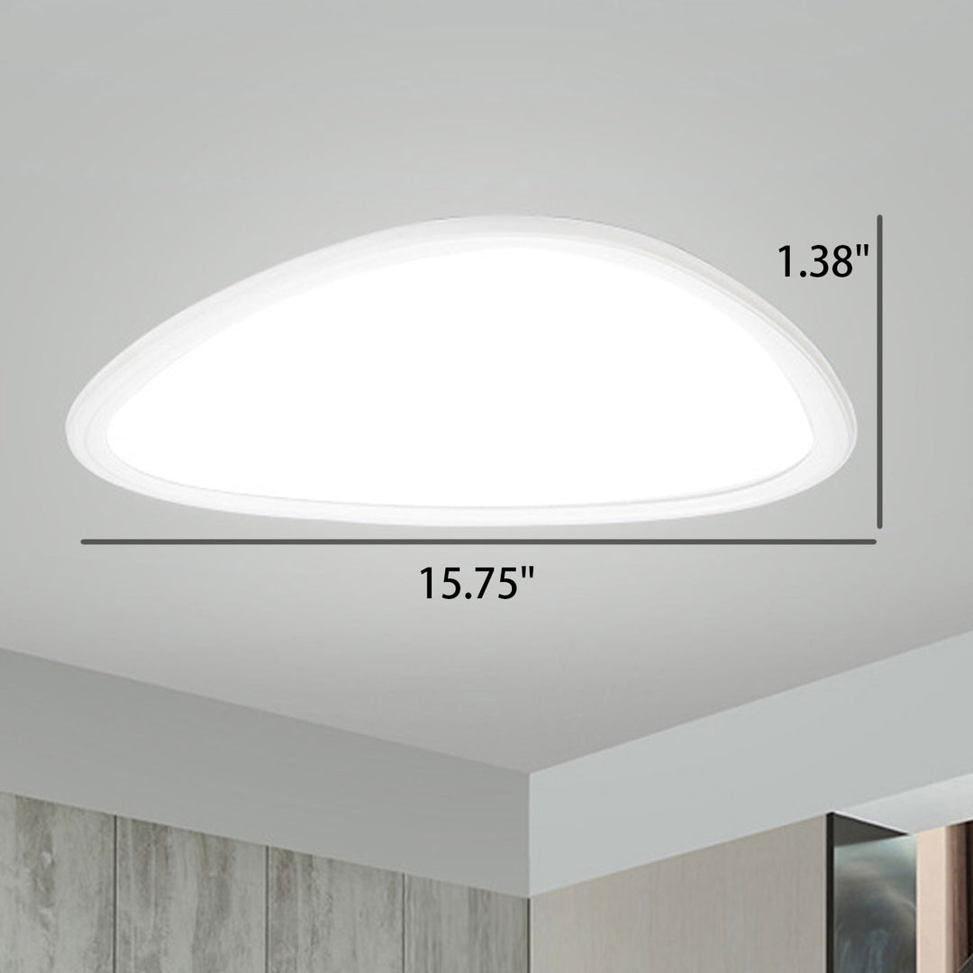 Moderne minimalistische Aluminium Acryl Runde Dreieck LED Unterputz Deckenleuchte 