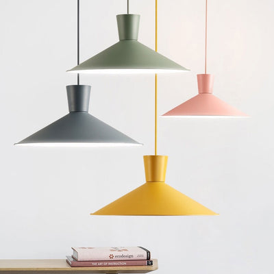 Nordic Macaron Color Solid Color Minimalist 1-Light Pendant Light