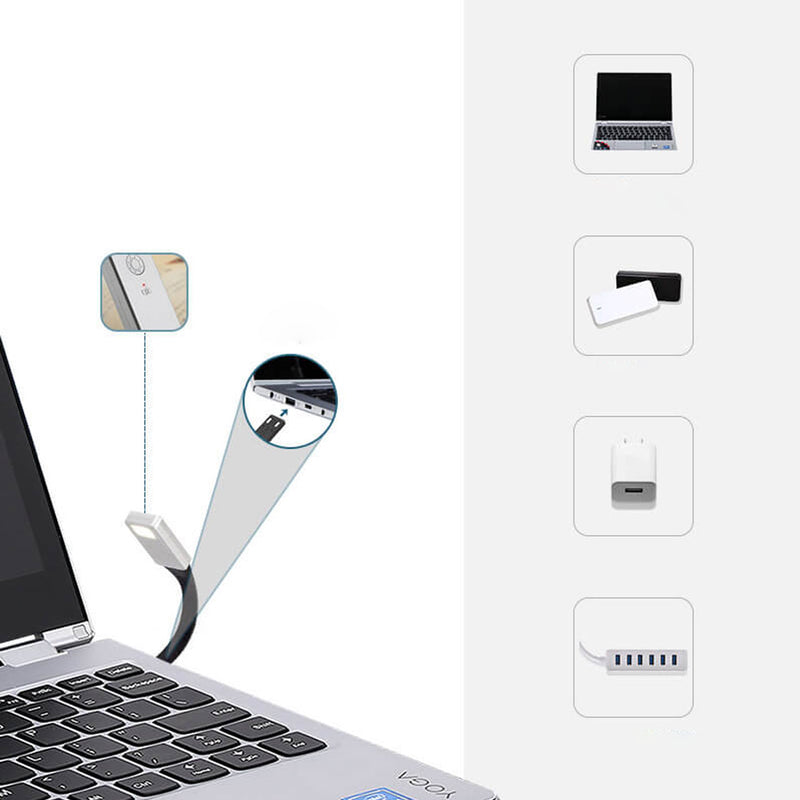 Mini-Clip-USB-Lade-LED-Tischlampe Lesezeichen-Licht