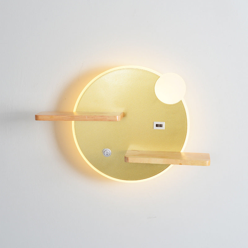 Support de téléphone acrylique moderne LED applique murale créative 