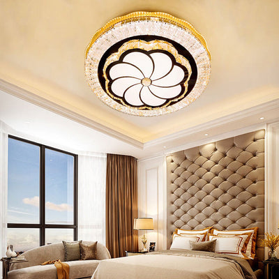 Nordic Light Luxury Round Design Multi-Style LED Flush Mount Light