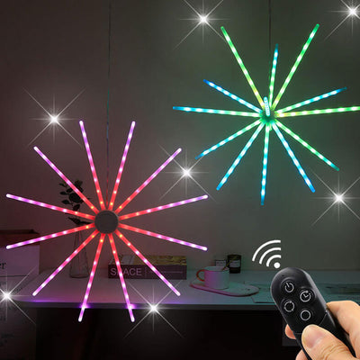 Creative RGB Illusion Windmill Fireworks LED String Lights