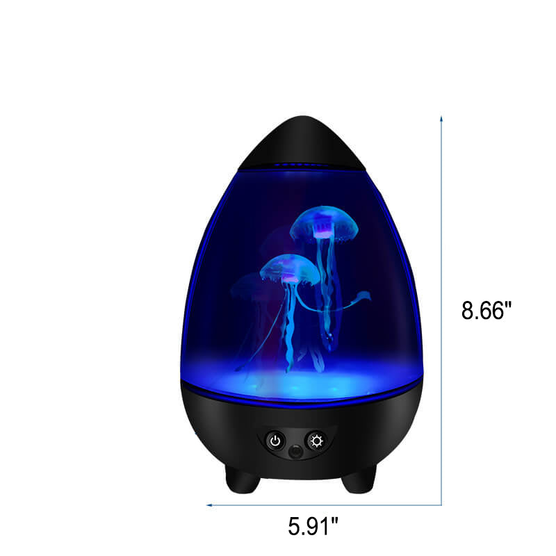 Protection des yeux créative USB méduse conception LED veilleuse lampe de table 