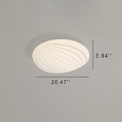 Modern PC Shell Shape LED Creative Flush Mount Light