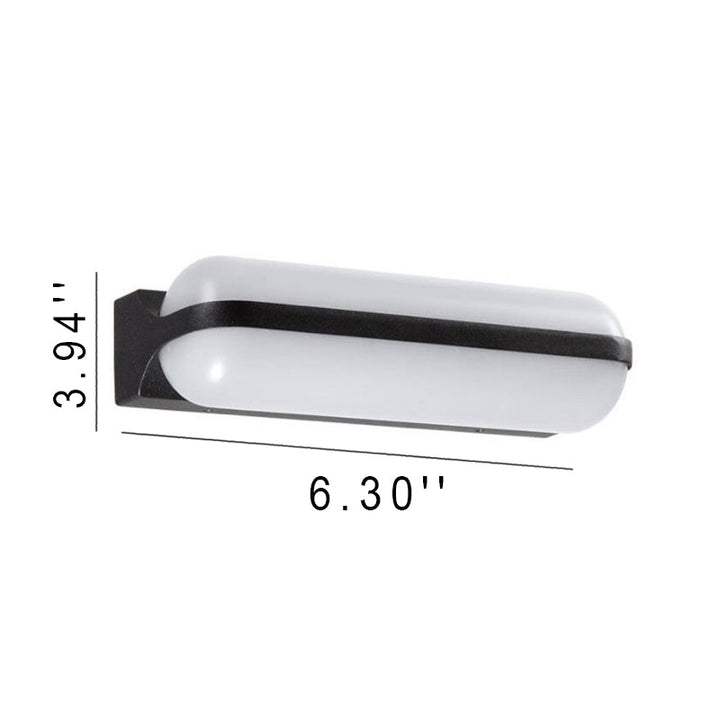 Moderne Einfachheit PC Box Form LED Außenwandleuchte 