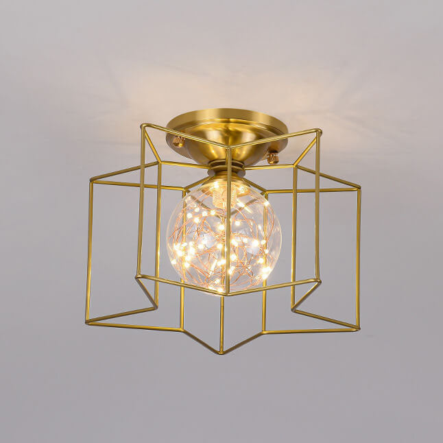 Moderne Pentagramm 1-5 Licht 3 Farbwechselbare LED Halbeinbauleuchte 