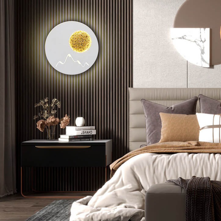 Nordic Round Planet Decorative 1-Light LED Wall Sconce Lamp