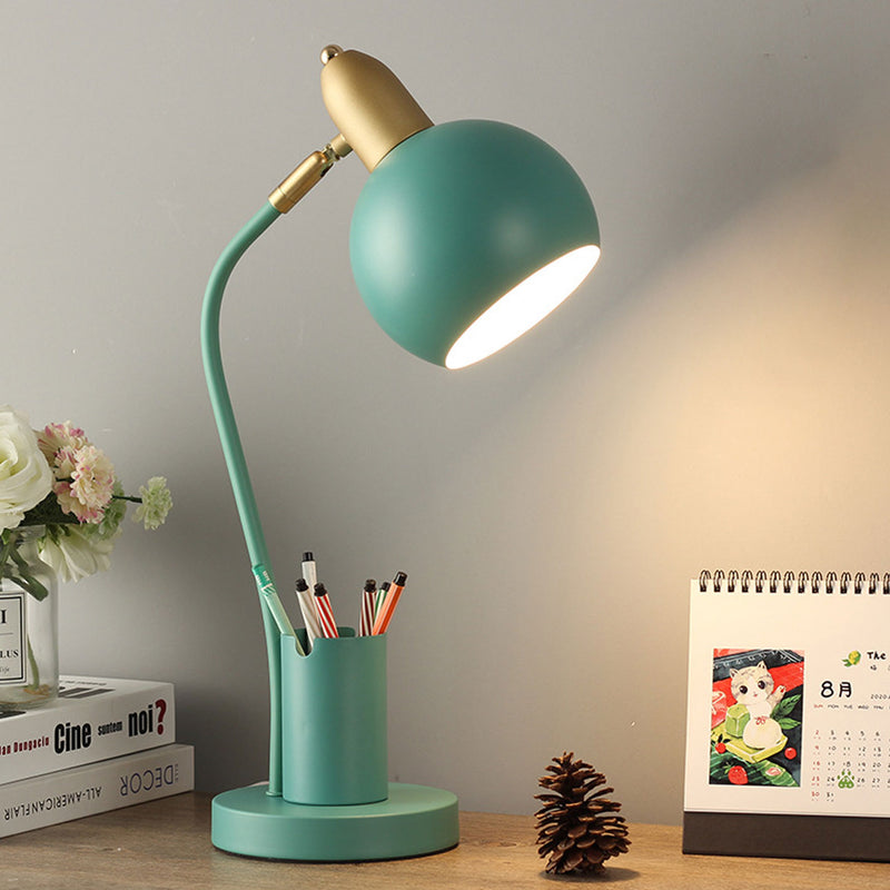 Lampe de table 1 lumière avec barillet de stylo pour étudiant en couleur unie simple 