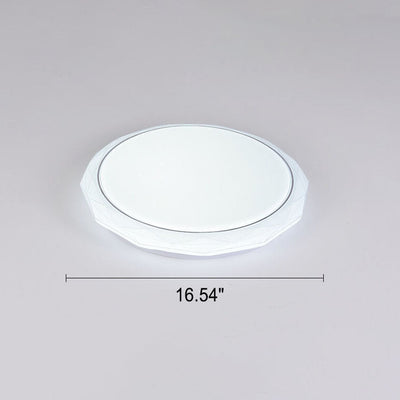 Modern Simple Round Diamond Acrylic LED Flush Mount Ceiling Light