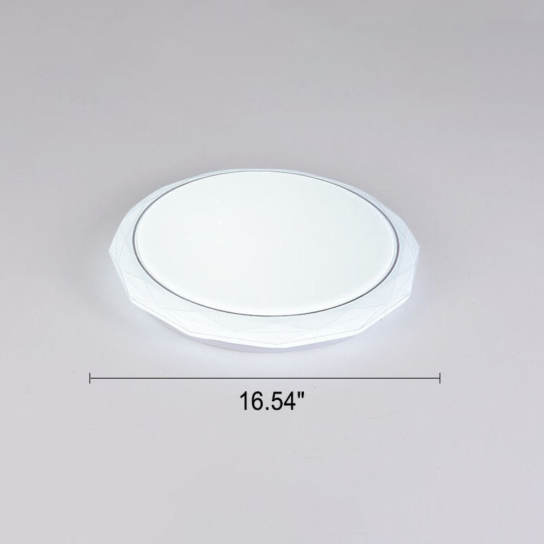 Moderne einfache runde Diamant-Acryl-LED-Deckenleuchte für bündige Montage